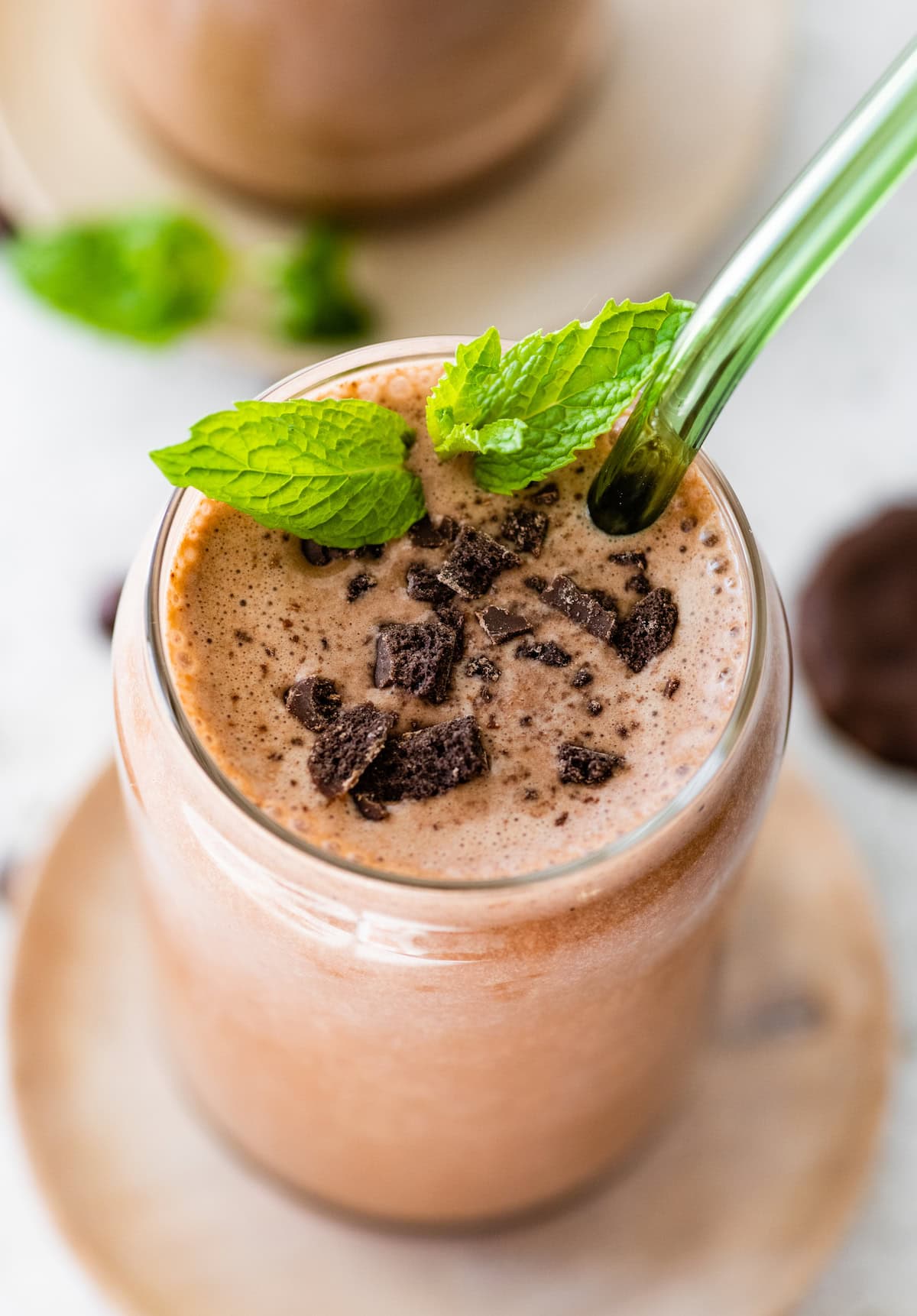 Mint Chocolate Protein Smoothie
